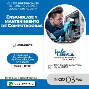 Ensamblaje y Mantenimiento de PC San Agustín